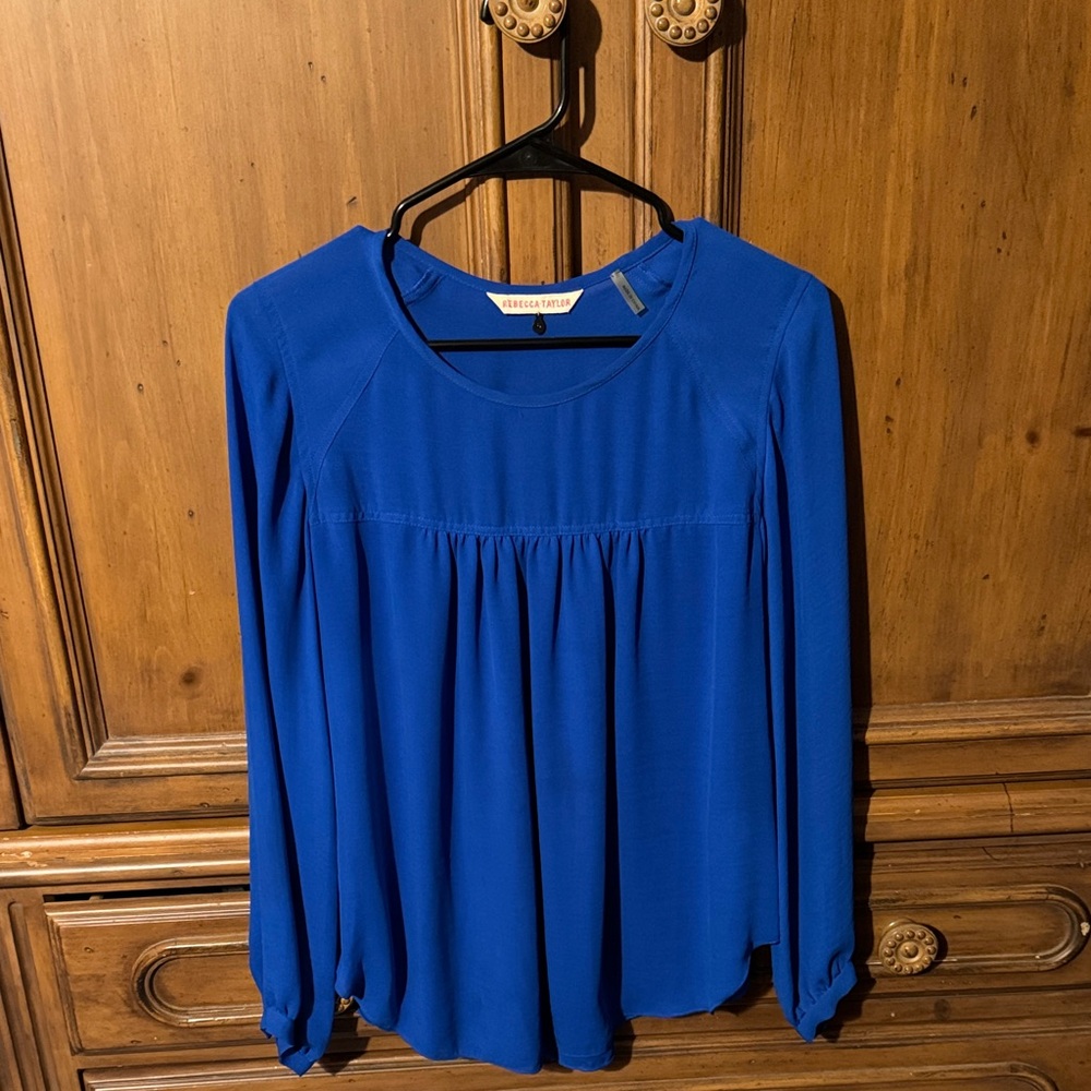 Rebecca Taylor Royal Blue Blouse